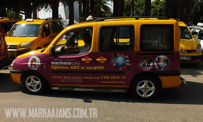 Bodrumda Taksi Üstü Reklam