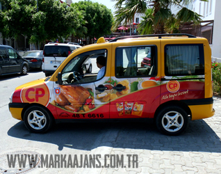 Muğlada Taksilere Reklam Verme