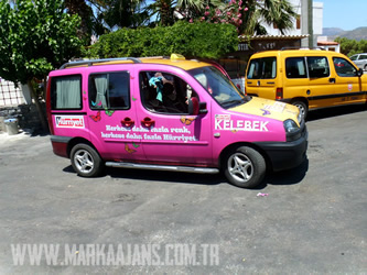 Taksi Reklam Panosu Işıklı ve Taksi Giydirme