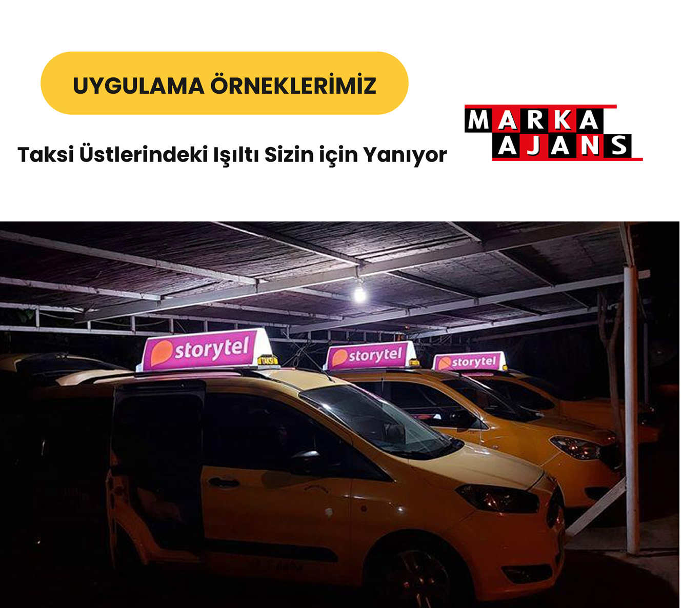 Taksi Üstü Işıklı Reklam Panosu