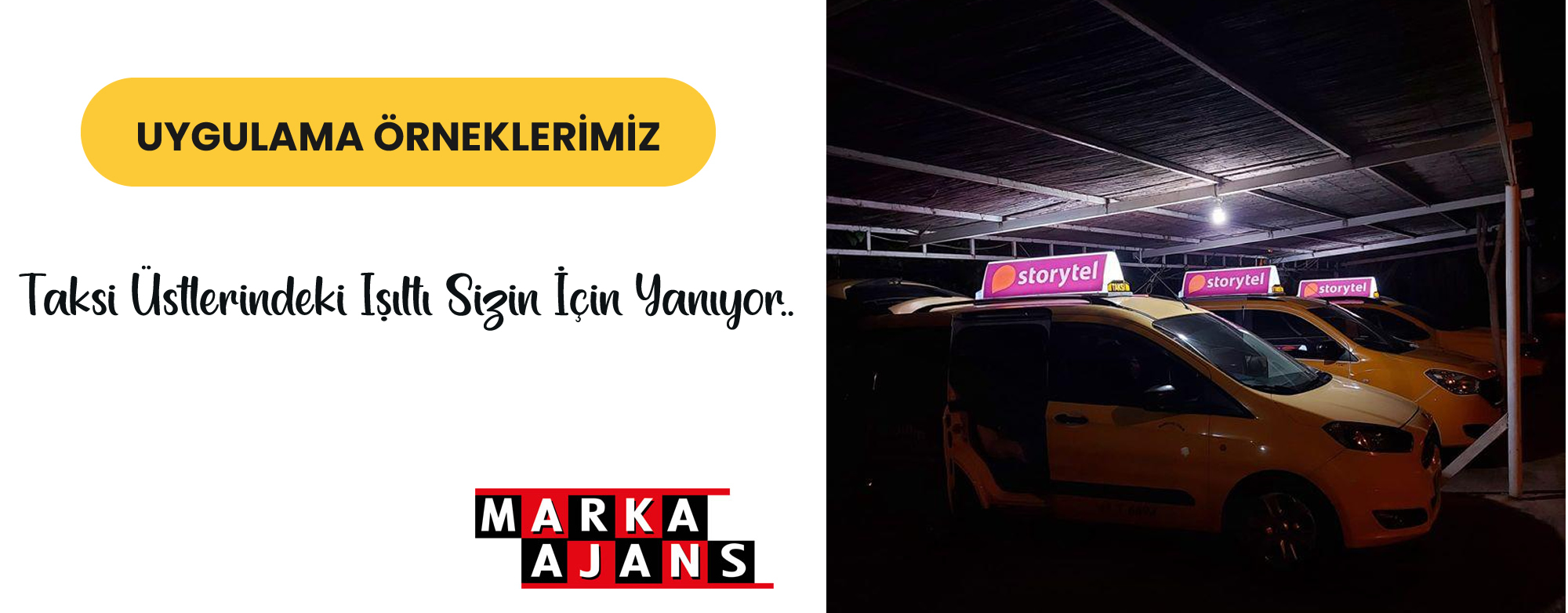 Taksi Üstü Işıklı Reklam Panosu