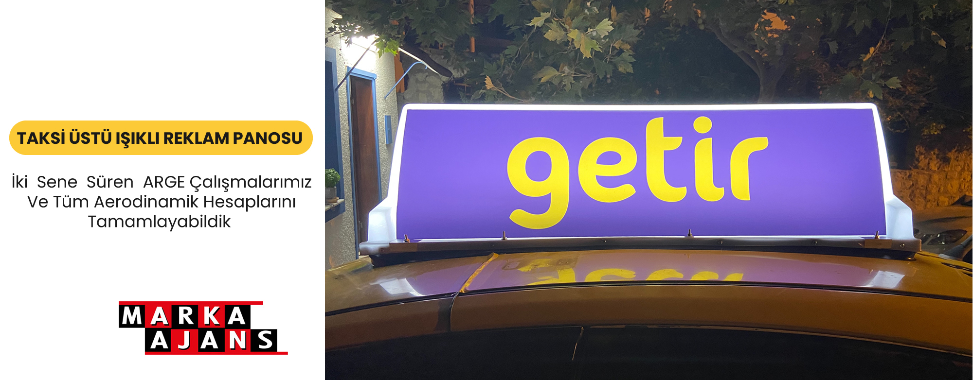Taksi Üstü Reklam Panosu